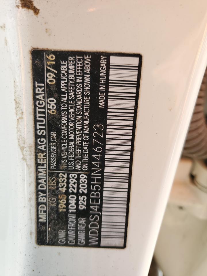 2017 Mercedes-Benz Cla 250 VIN: WDDSJ4EB5HN446723 Lot: 87264765