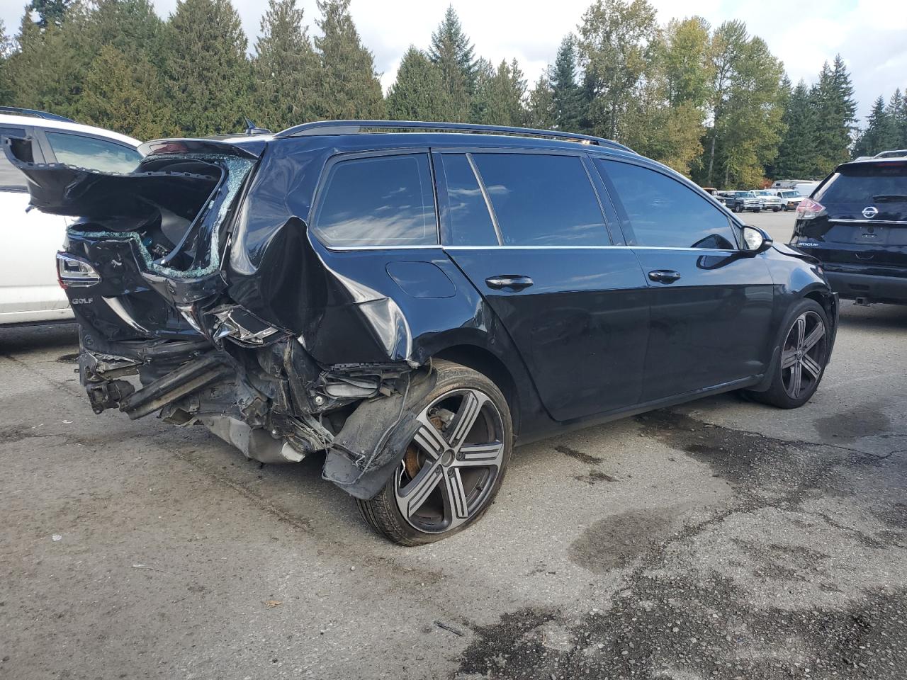2015 Volkswagen Golf Sportwagen Tdi S black null diesel 3VWCA7AU7FM503788 photo #4