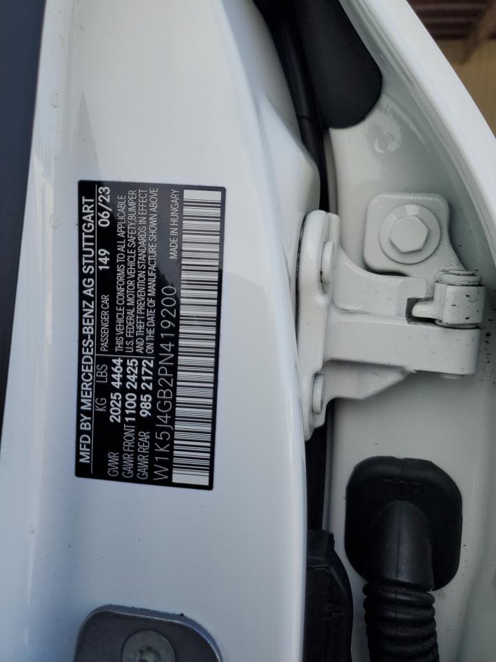 2023 Mercedes-Benz Cla 250 VIN: W1K5J4GB2PN419200 Lot: 86780725