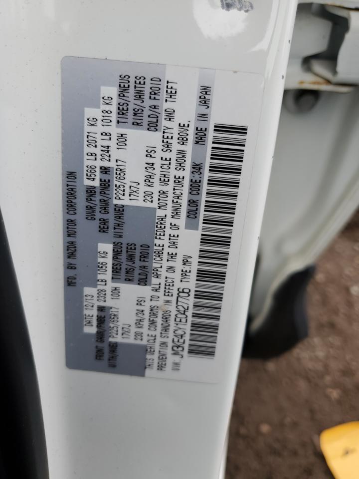 2014 Mazda Cx-5 Touring VIN: JM3KE4CY1E0427706 Lot: 86292455