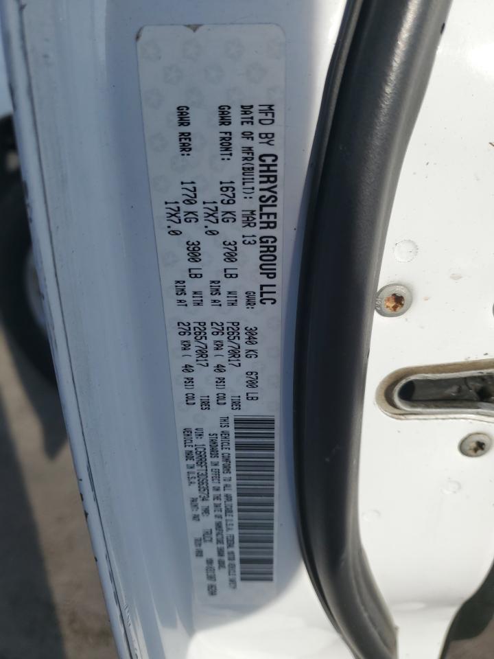 2013 Ram 1500 St VIN: 1C6RR6FT3DS635734 Lot: 85297675