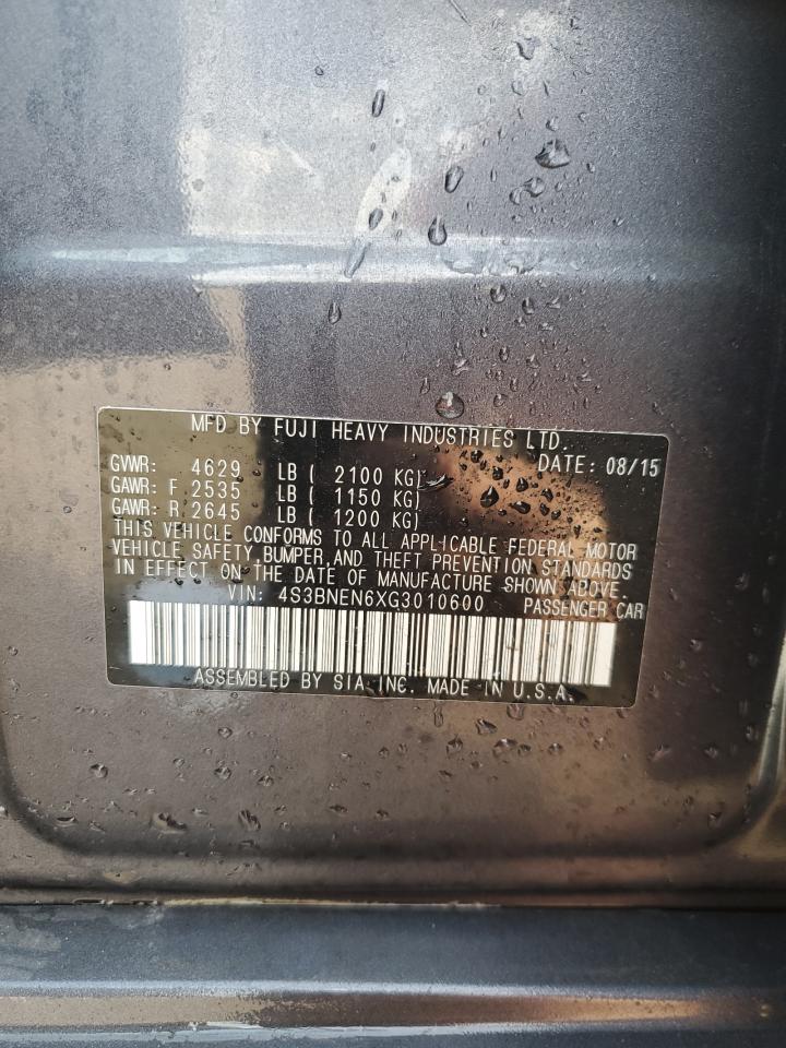 2016 Subaru Legacy 3.6R Limited VIN: 4S3BNEN6XG3010600 Lot: 90238055