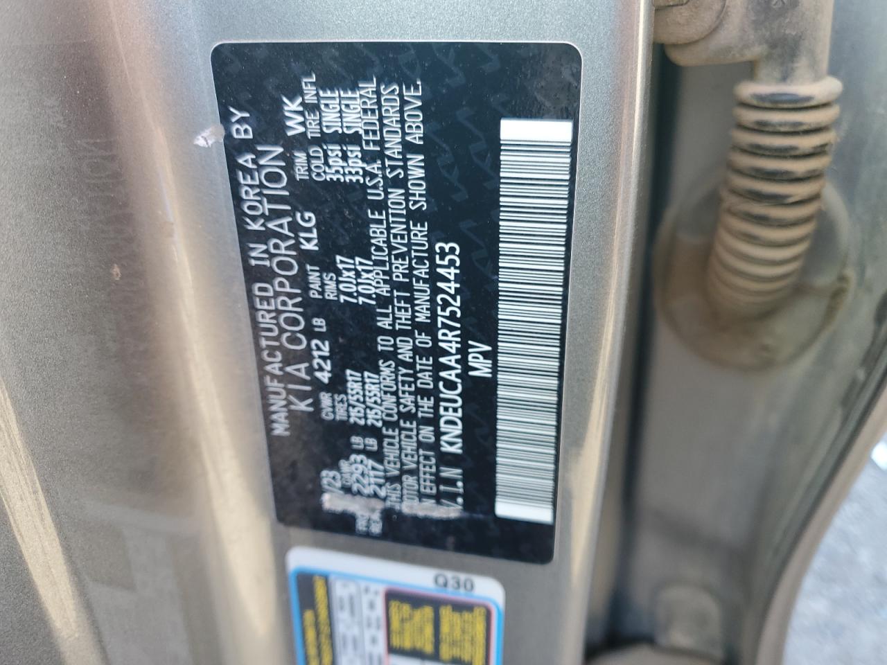 2024 Kia Seltos S VIN: KNDEUCAA4R7524453 Lot: 82639005