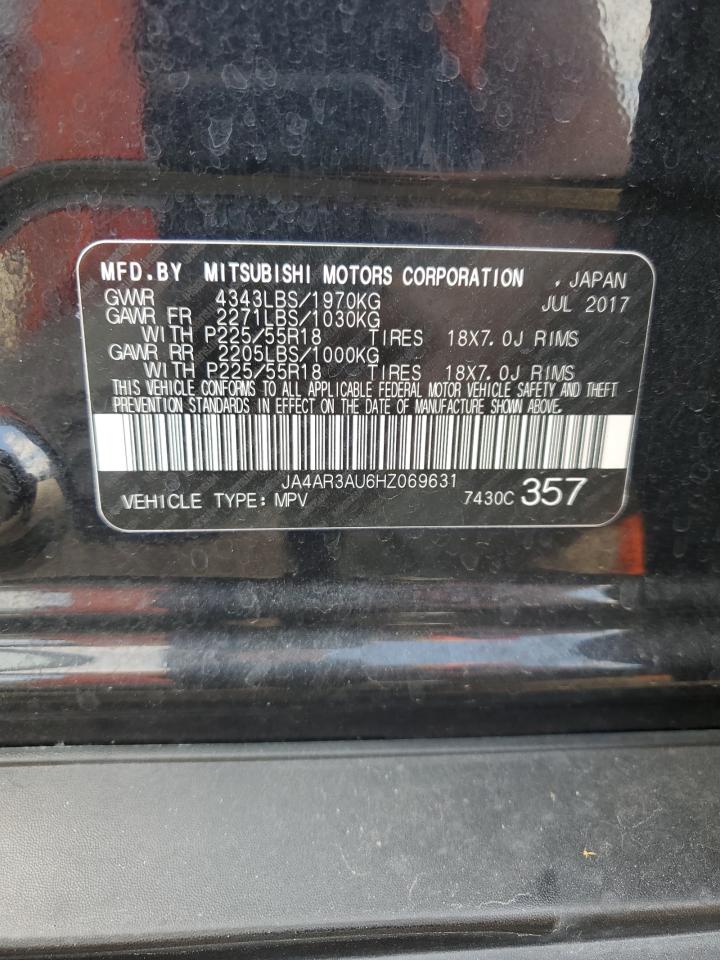 2017 Mitsubishi Outlander Sport Es VIN: JA4AR3AU6HZ069631 Lot: 82366145