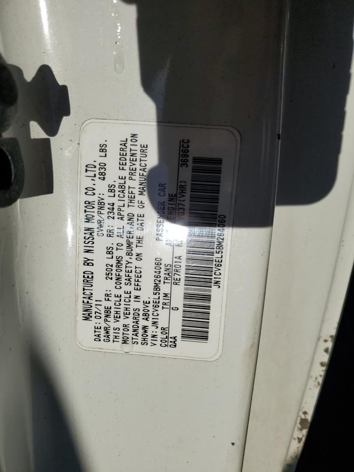 2011 Infiniti G37 VIN: JN1CV6EL5BM264060 Lot: 85883885