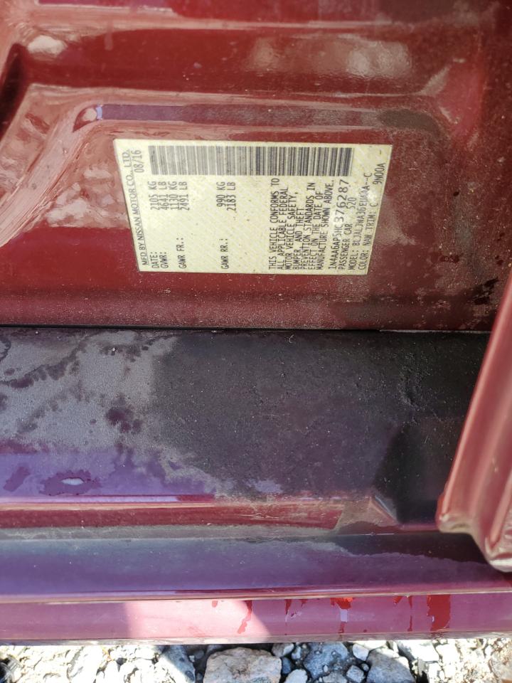 2017 Nissan Maxima 3.5S VIN: 1N4AA6AP5HC376287 Lot: 87025225