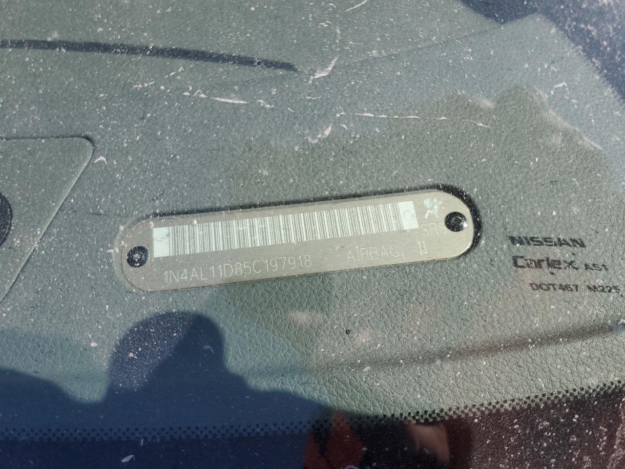 2005 Nissan Altima S VIN: 1N4AL11D85C197918 Lot: 82727475