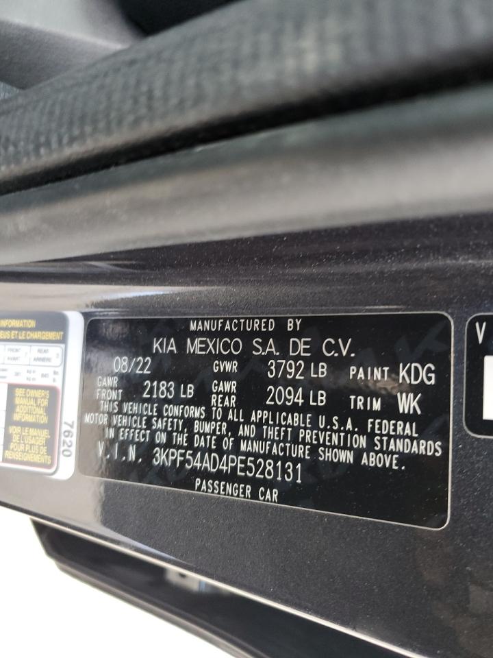 2023 Kia Forte Gt Line VIN: 3KPF54AD4PE528131 Lot: 85678015