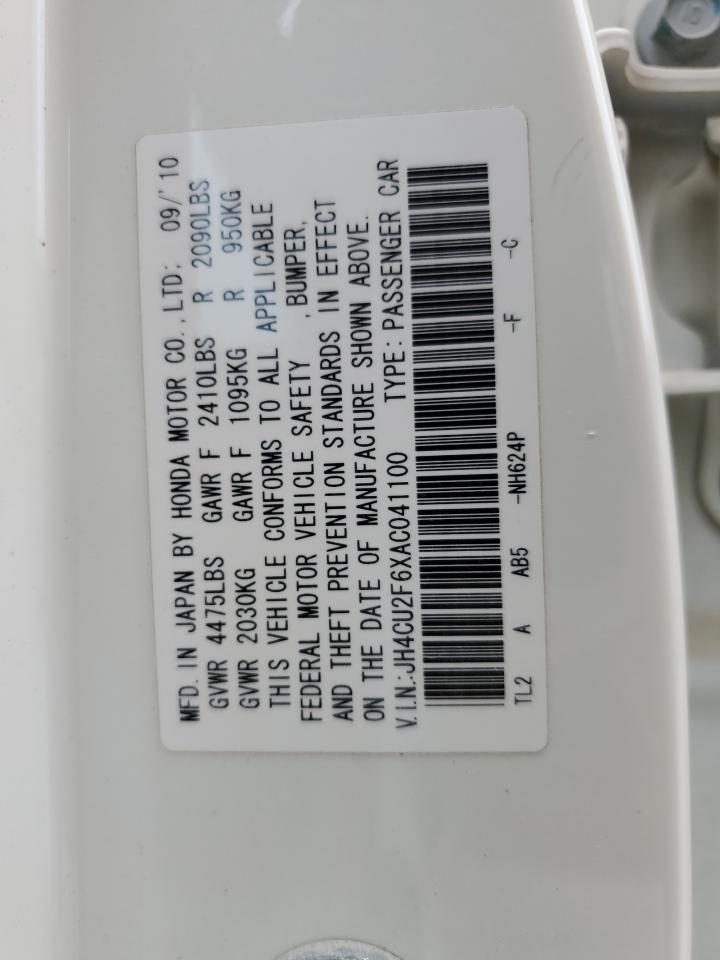 2010 Acura Tsx VIN: JH4CU2F6XAC041100 Lot: 86073145