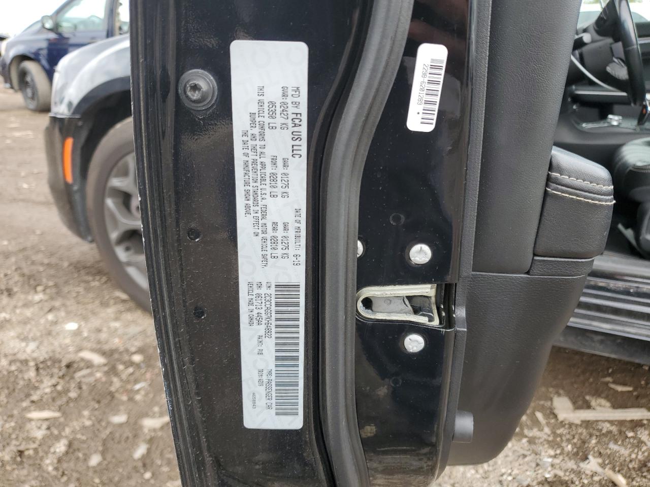 2019 Chrysler 300 S VIN: 2C3CCAGG7KH648922 Lot: 87443285