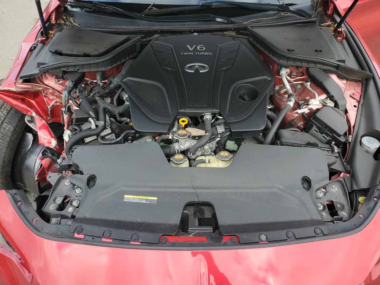 2019 Infiniti Q60 Red Sport 400 VIN: JN1FV7EL0KM441083 Lot: 86092875