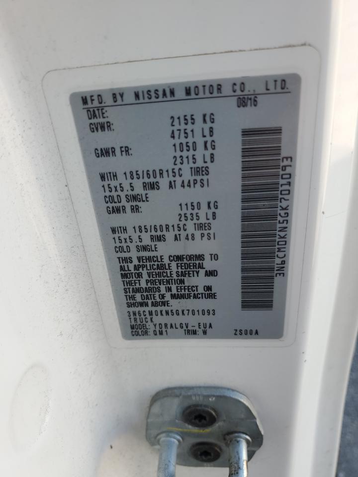 2016 Nissan Nv200 Delivery Van VIN: 3N6CM0KN5GK701093 Lot: 87392715