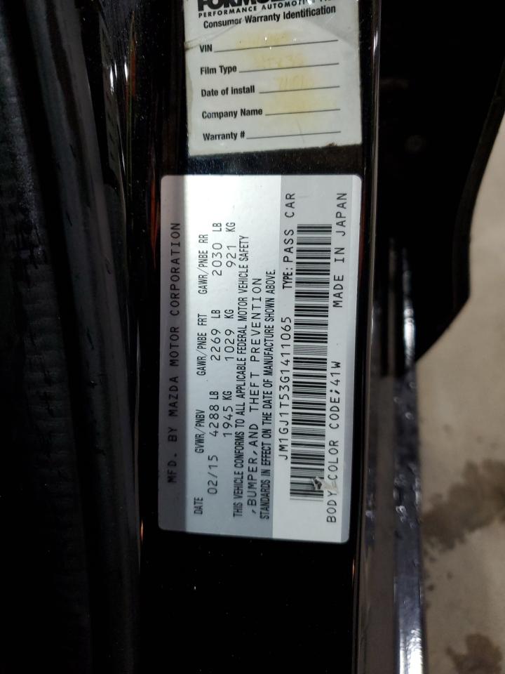 2016 Mazda 6 Touring VIN: JM1GJ1T53G1411065 Lot: 82708255