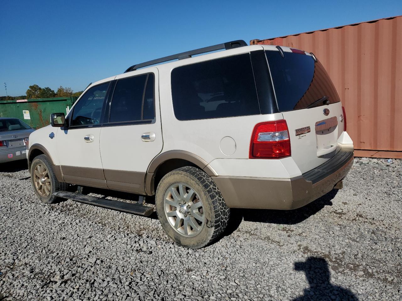 2012 Ford Expedition Xlt white  flexible fuel 1FMJU1J52CEF46732 photo #3