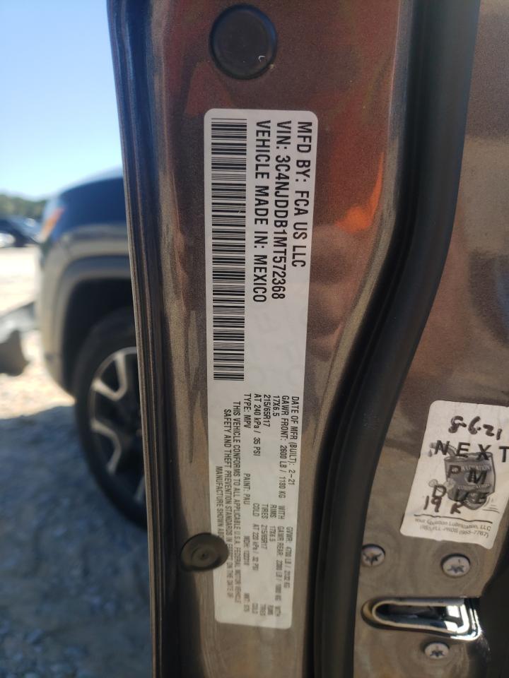 2021 Jeep Compass Trailhawk VIN: 3C4NJDDB1MT572368 Lot: 85919895