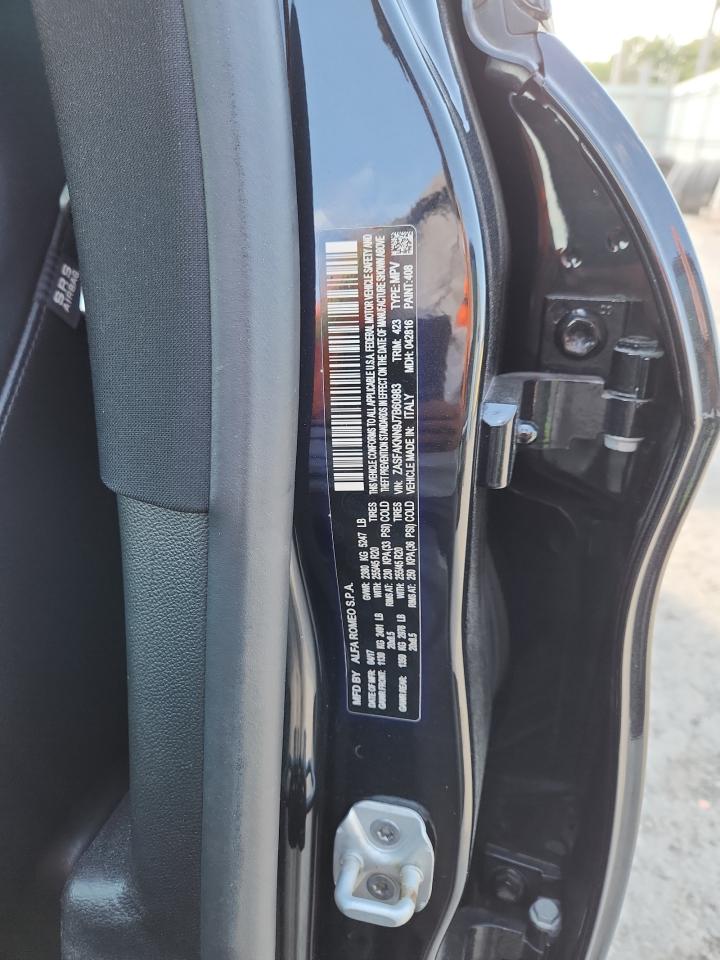 2018 Alfa Romeo Stelvio Ti Sport VIN: ZASFAKNN9J7B60983 Lot: 83878845