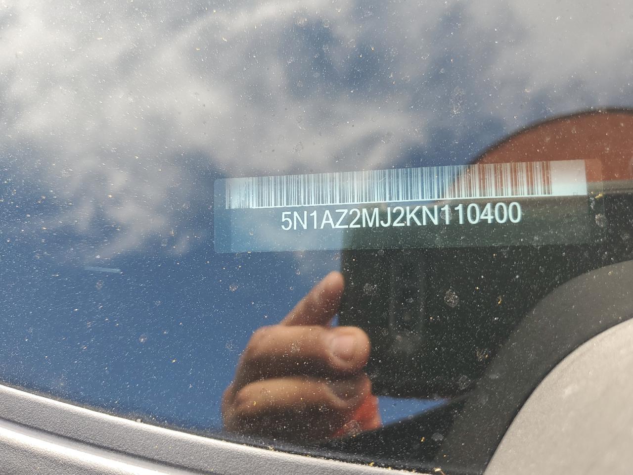 2019 Nissan Murano S VIN: 5N1AZ2MJ2KN110400 Lot: 85679105