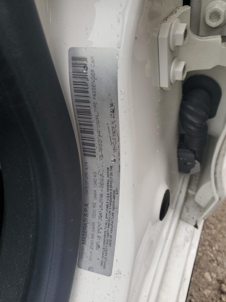 2014 Maserati Ghibli S VIN: ZAM57RTA4E1109164 Lot: 90097315