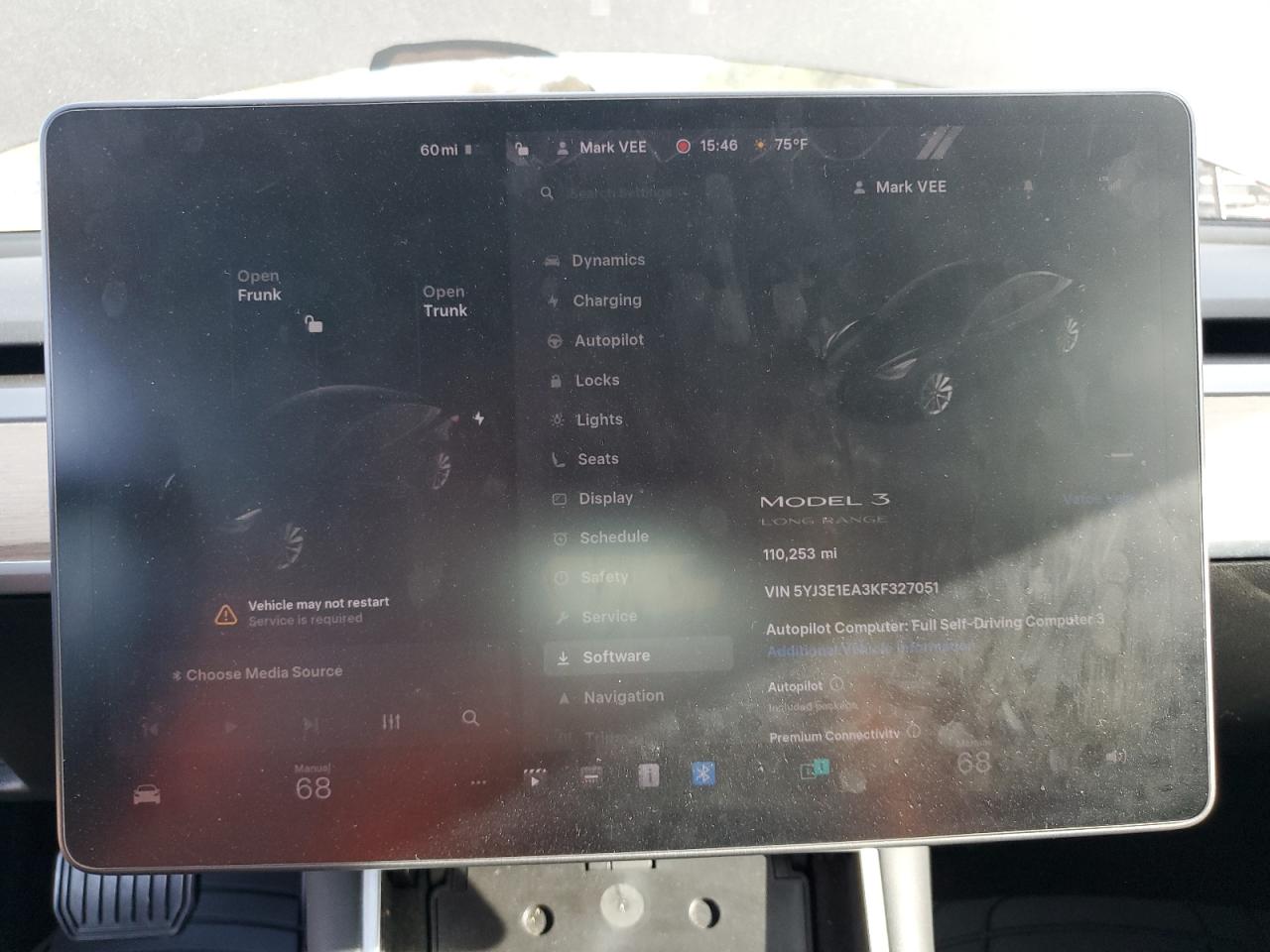 2019 Tesla Model 3 VIN: 5YJ3E1EA3KF327051 Lot: 85280755