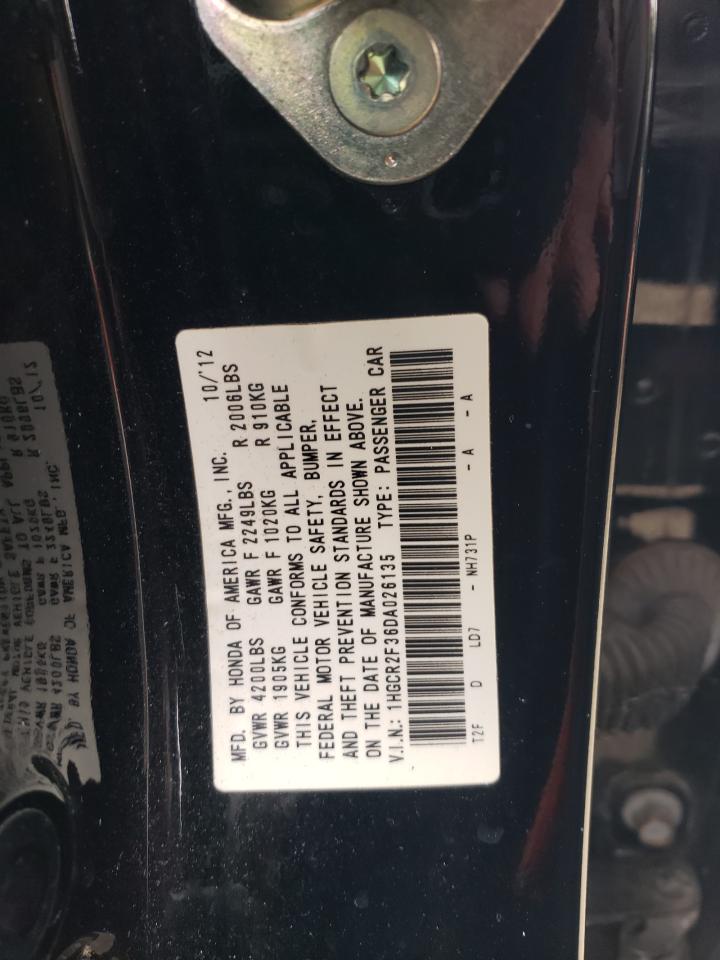 2013 Honda Accord Lx VIN: 1HGCR2F36DA026135 Lot: 84868885