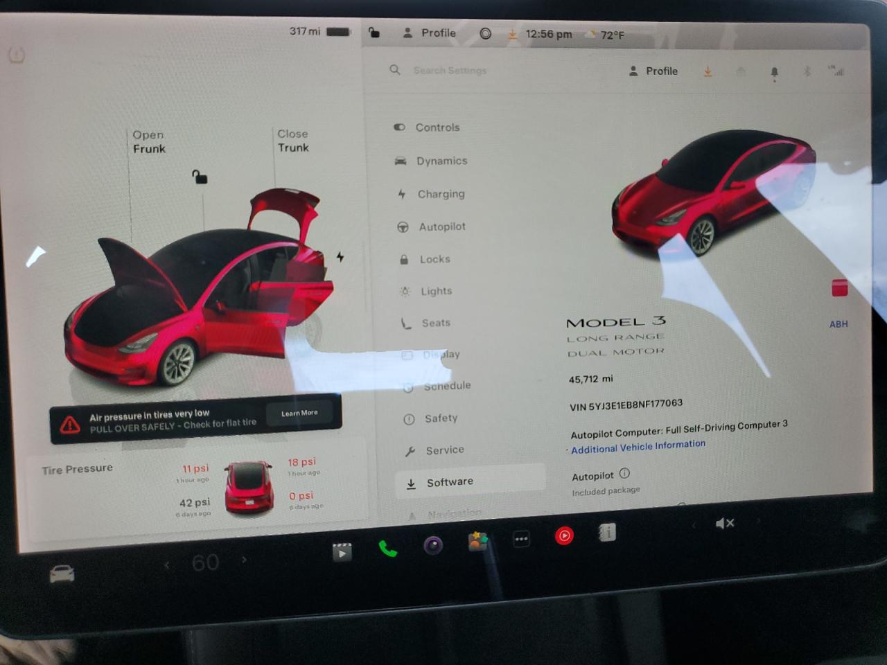 2022 Tesla Model 3 VIN: 5YJ3E1EB8NF177063 Lot: 84972425