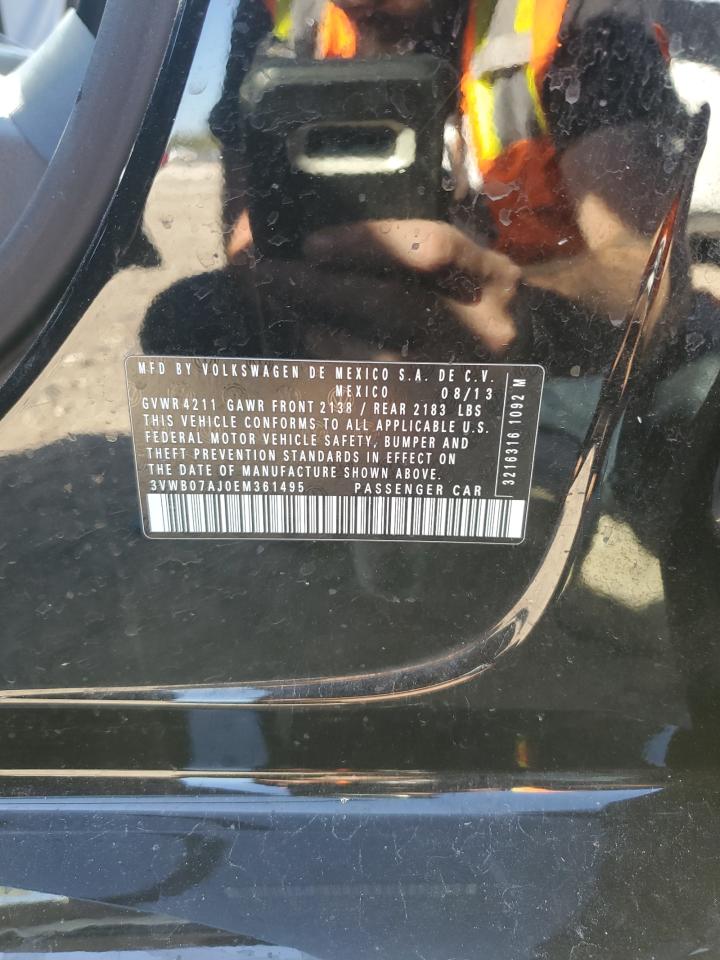 2014 Volkswagen Jetta Se VIN: 3VWB07AJ0EM361495 Lot: 82356835