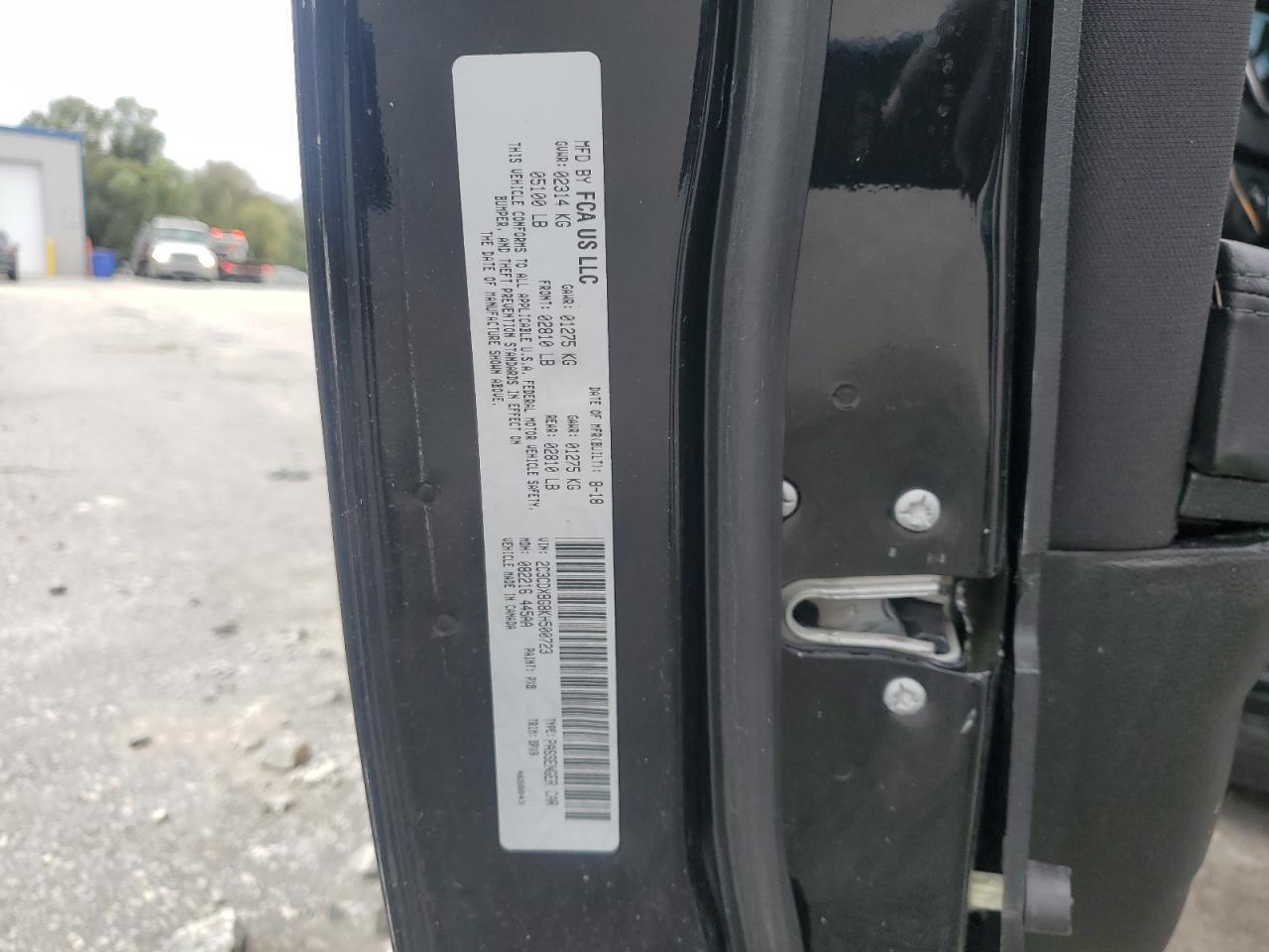 2019 Dodge Charger Sxt VIN: 2C3CDXBG8KH500723 Lot: 82353875