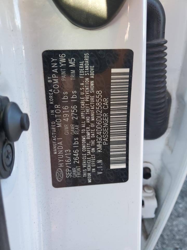 2013 Hyundai Genesis 3.8L VIN: KMHGC4DD6DU258558 Lot: 82549545