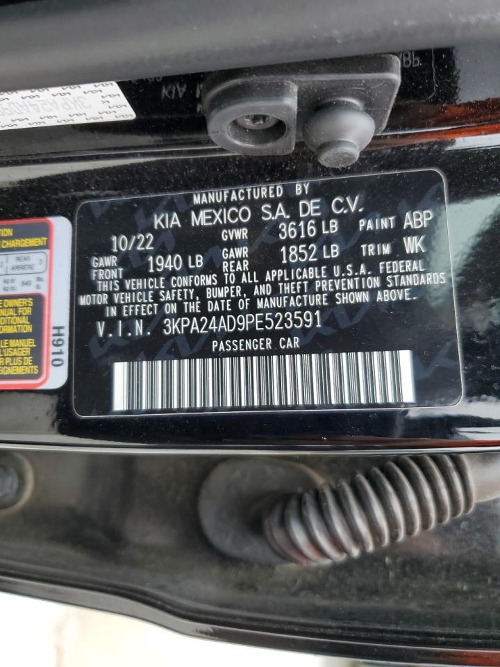 2023 Kia Rio Lx VIN: 3KPA24AD9PE523591 Lot: 90136905