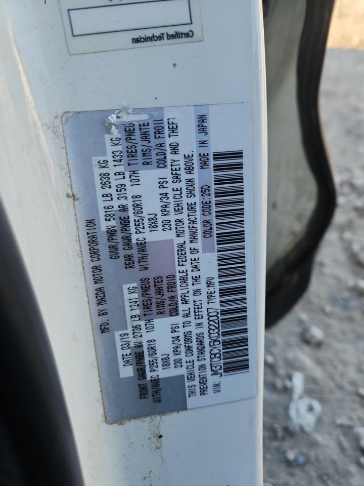 2019 Mazda Cx-9 Touring VIN: JM3TCBCY6K0322007 Lot: 90624955