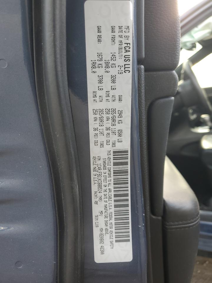 2019 Jeep Grand Cherokee Limited VIN: 1C4RJFBG1KC688514 Lot: 84791635