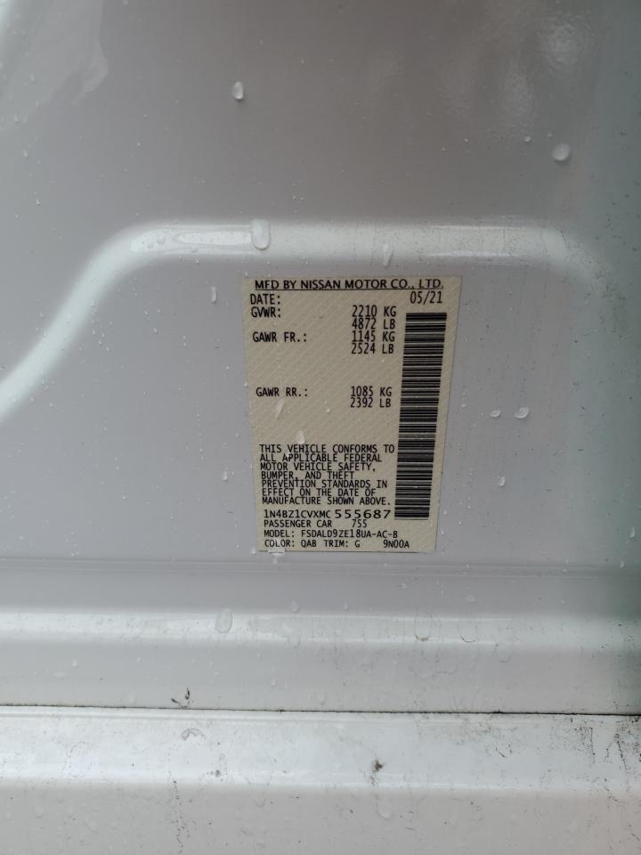 2021 Nissan Leaf Sv Plus VIN: 1N4BZ1CVXMC555687 Lot: 90093835