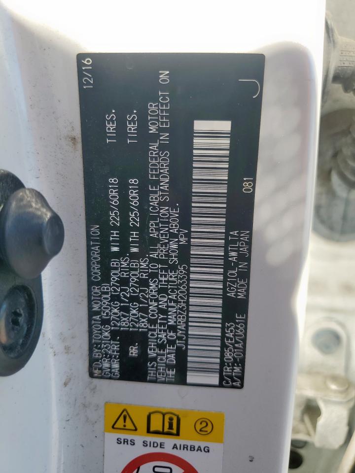 2017 Lexus Nx 200T Base VIN: JTJYARBZ3H2063395 Lot: 86060725