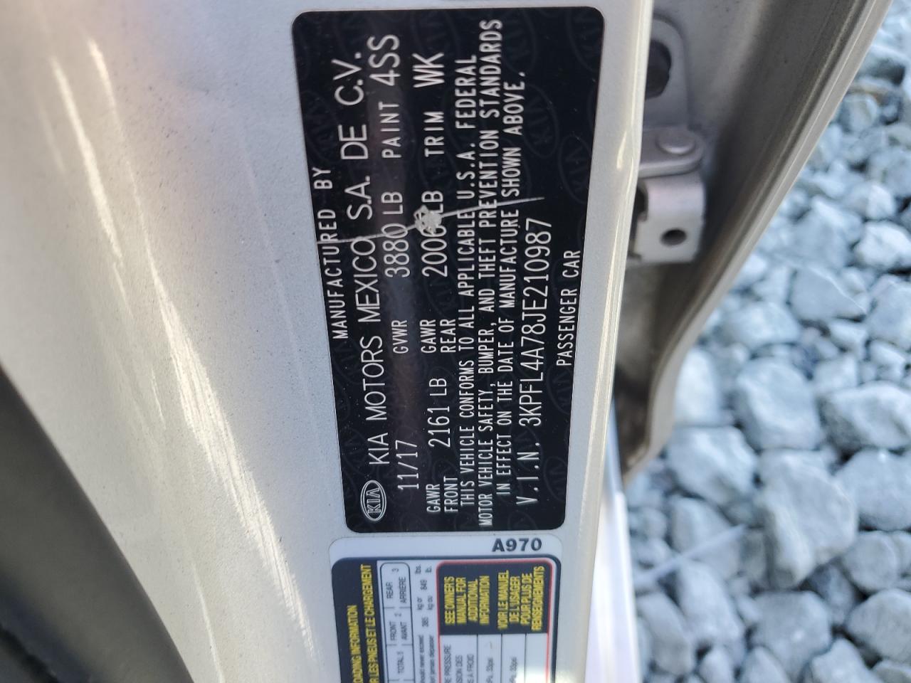 2018 Kia Forte Lx VIN: 3KPFL4A78JE210987 Lot: 87465055