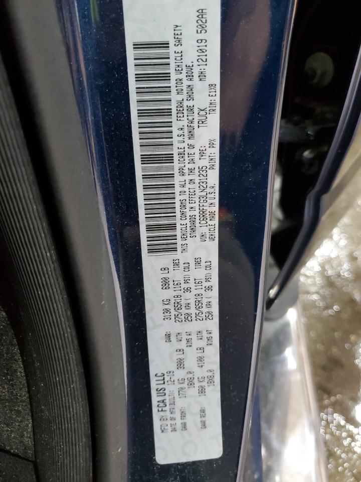 2020 Ram 1500 Big Horn/Lone Star VIN: 1C6RRFFG3LN231235 Lot: 82318405