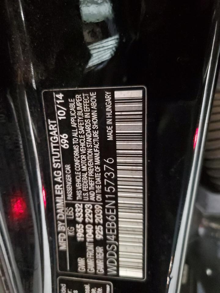 2014 Mercedes-Benz Cla 250 VIN: WDDSJ4EB6EN157376 Lot: 82245795