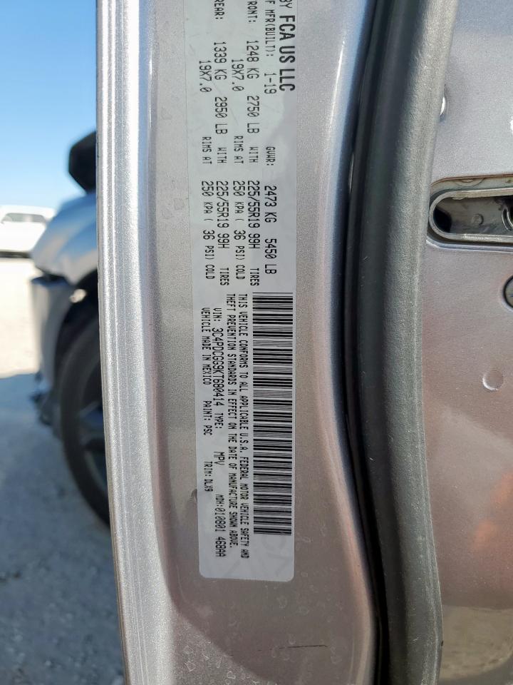 2019 Dodge Journey Crossroad VIN: 3C4PDCGG9KT680414 Lot: 82474865