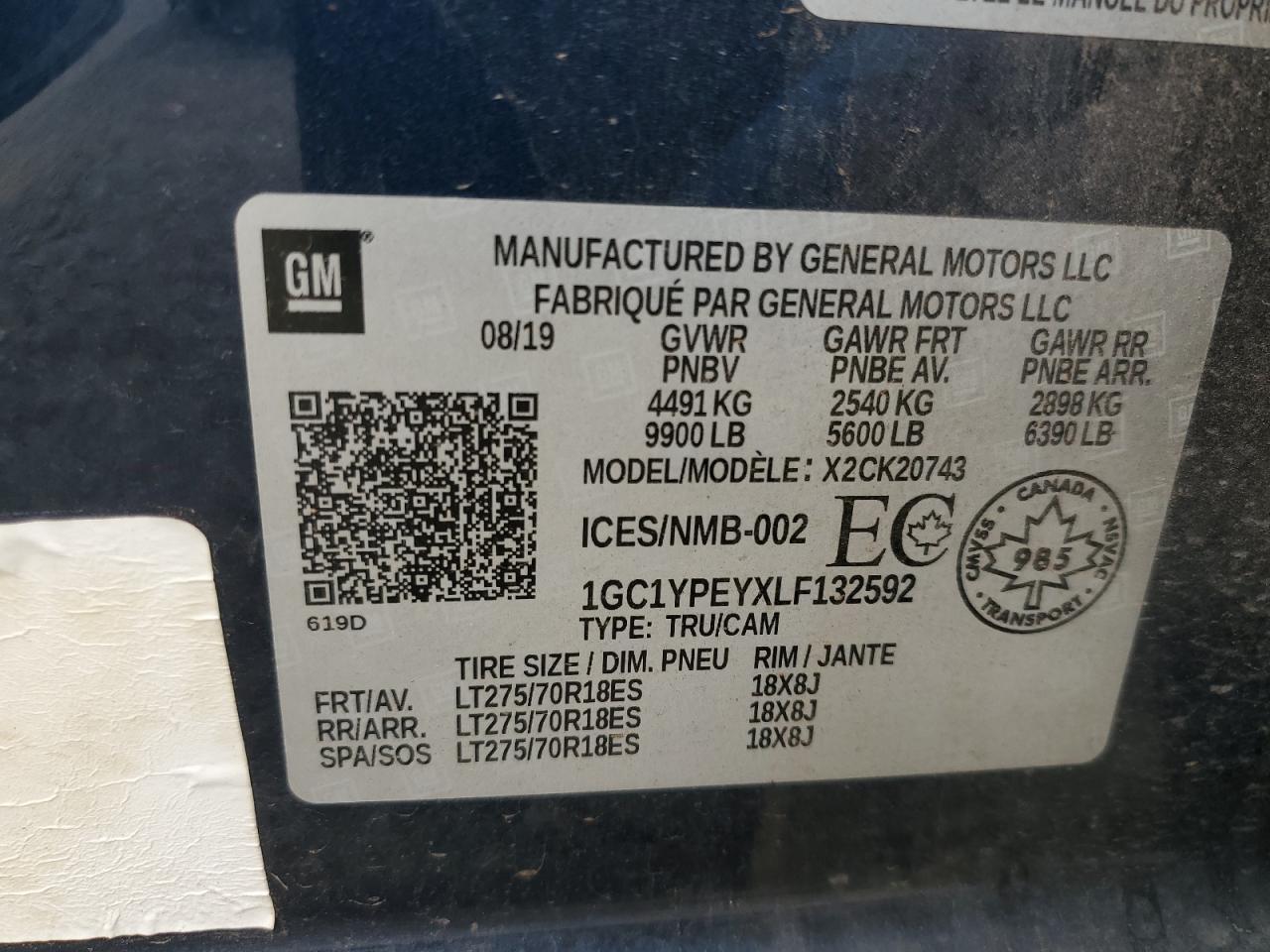 2020 Chevrolet Silverado K2500 Heavy Duty Ltz VIN: 1GC1YPEYXLF132592 Lot: 85368155