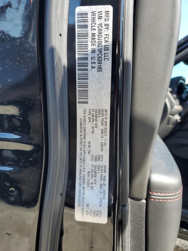 2023 Dodge Durango Gt VIN: 1C4RDJDG1PC639165 Lot: 86873295