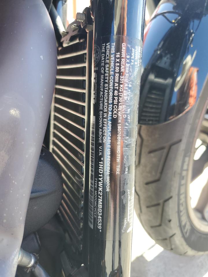 2021 Harley-Davidson Fxlrs VIN: 1HD1YWK27MB034539 Lot: 82608835