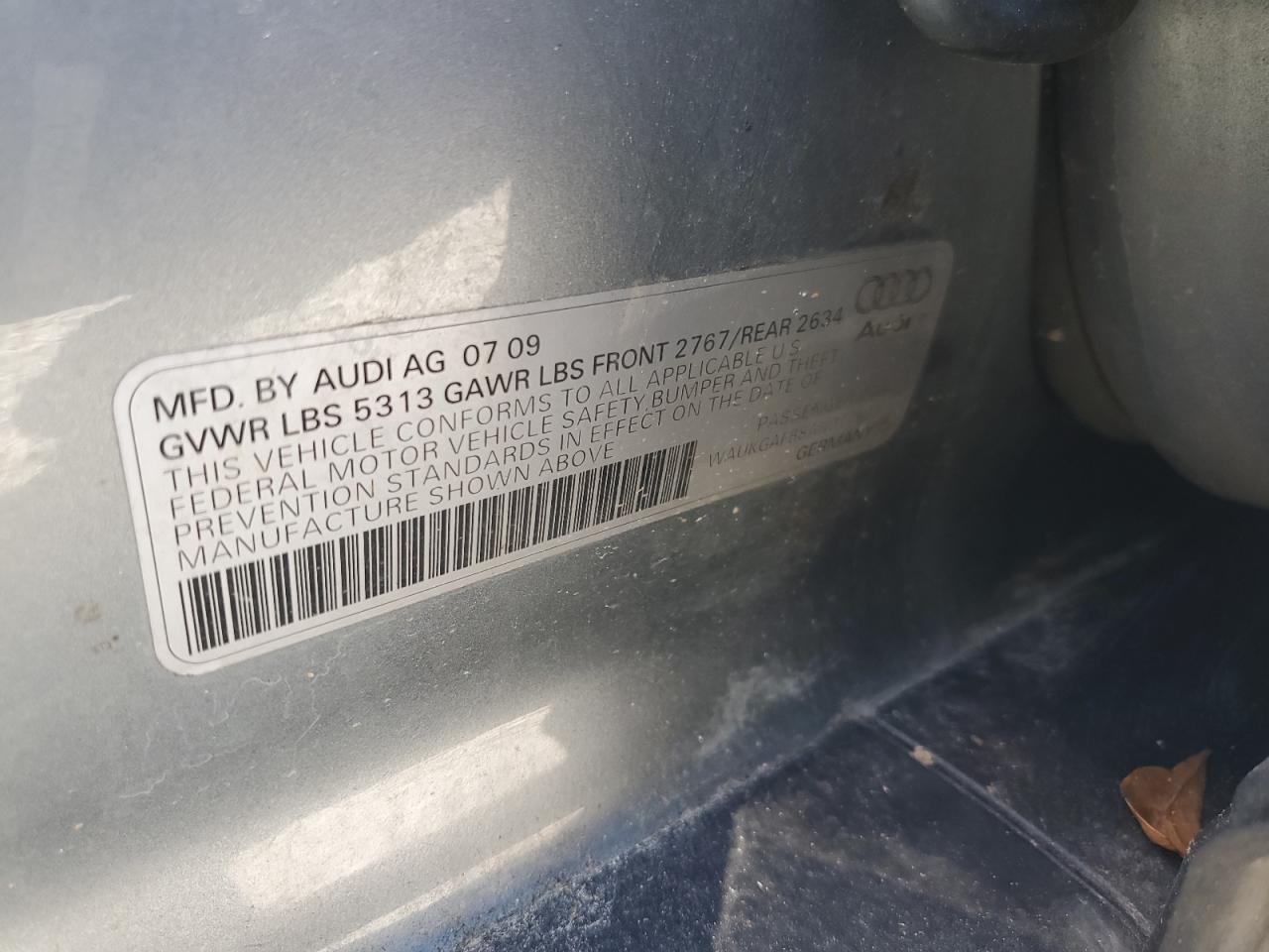 2010 Audi A6 Prestige VIN: WAUKGAFB8AN017603 Lot: 85076785