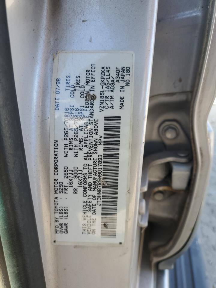 1998 Toyota 4Runner Limited VIN: JT3HN87R5W9017893 Lot: 90239745