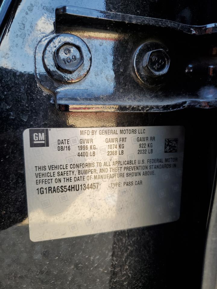 2017 Chevrolet Volt Lt VIN: 1G1RA6S54HU134457 Lot: 90252775