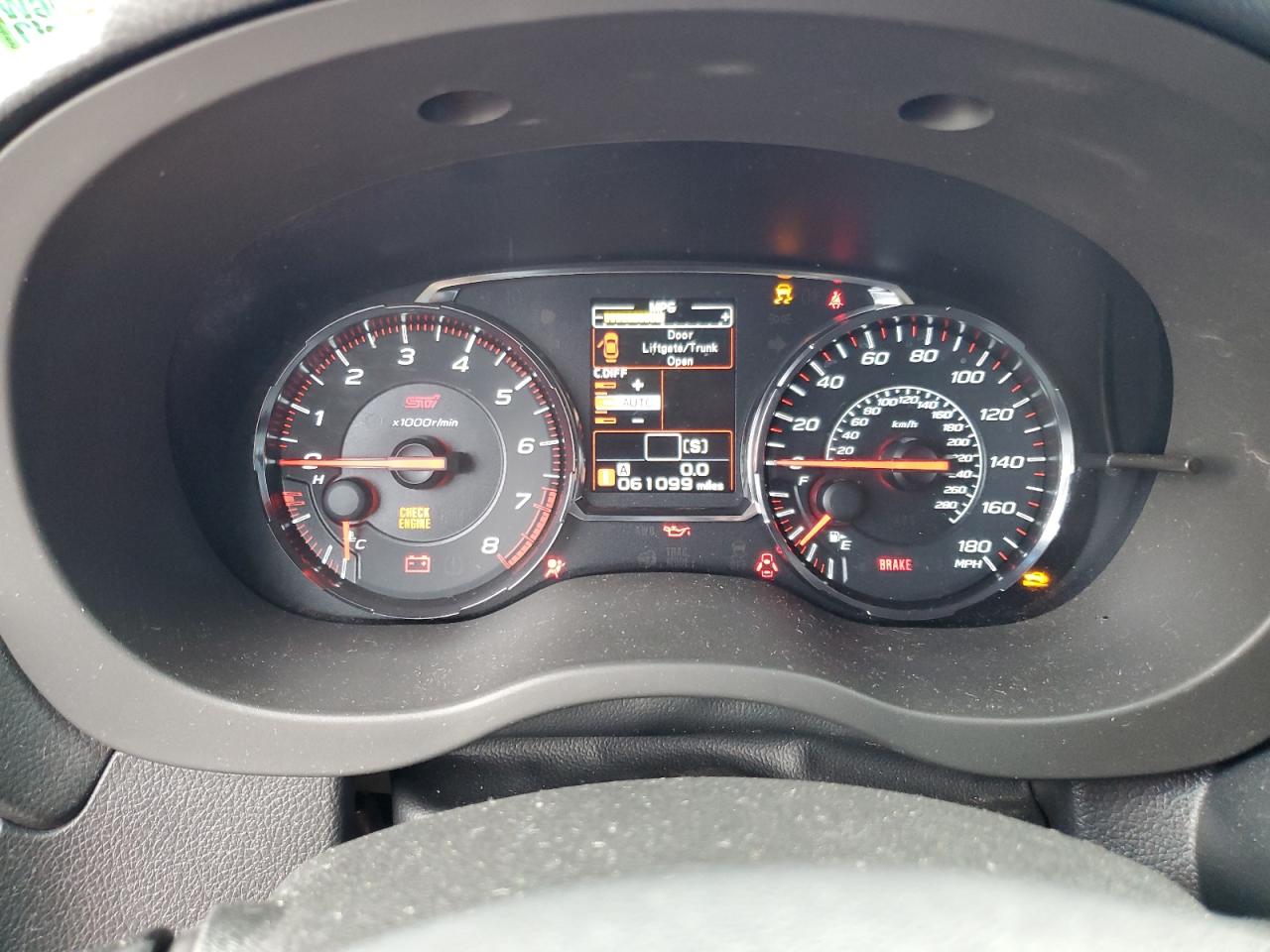 2019 Subaru Wrx Sti Limited VIN: JF1VA2V60K9807814 Lot: 87117745