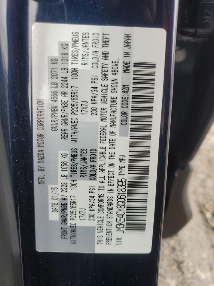 2016 Mazda Cx-5 Touring VIN: JM3KE4CY8G0618395 Lot: 90625305