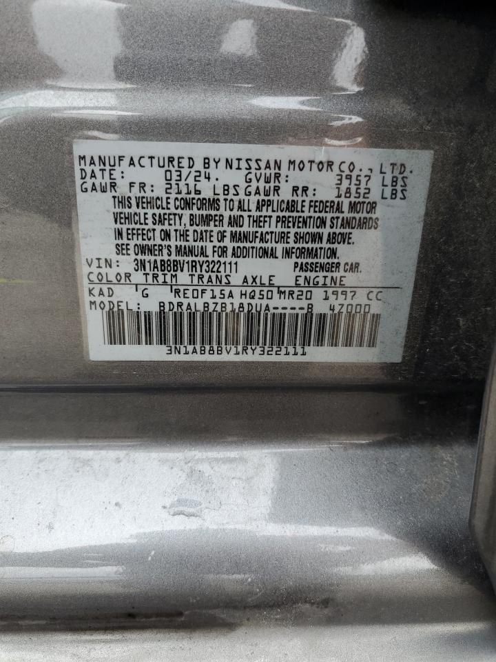 2024 Nissan Sentra S VIN: 3N1AB8BV1RY322111 Lot: 84768995