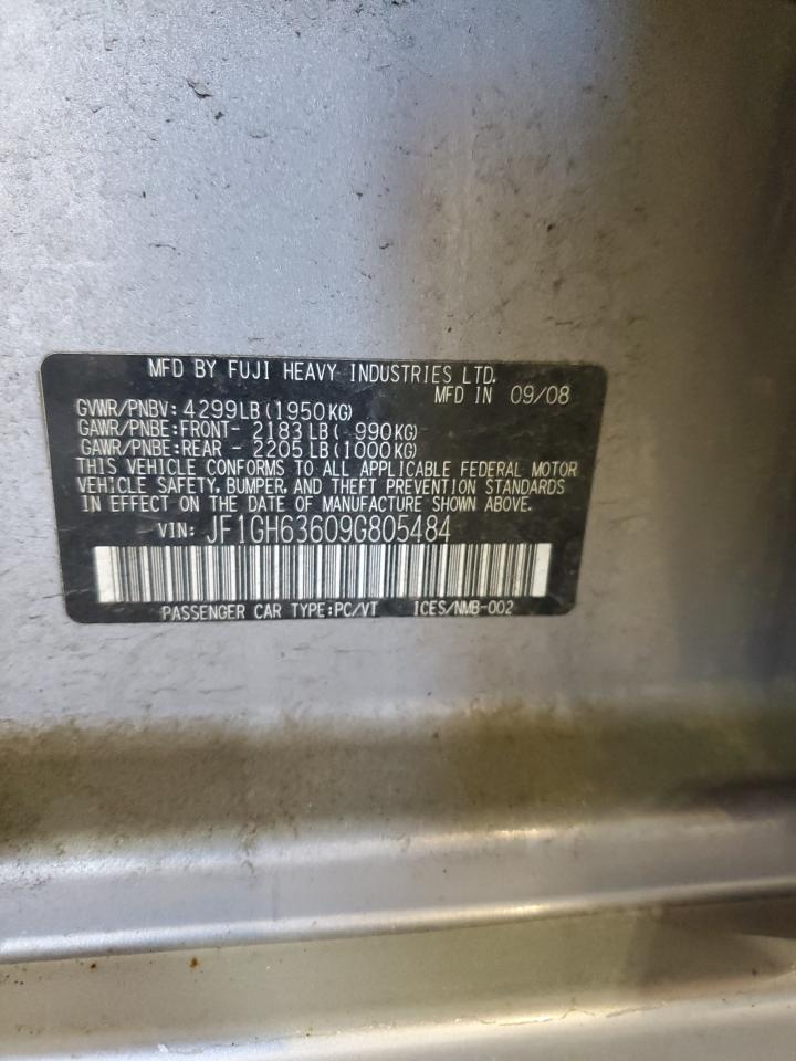 2009 Subaru Impreza Outback Sport VIN: JF1GH63609G805484 Lot: 86547155