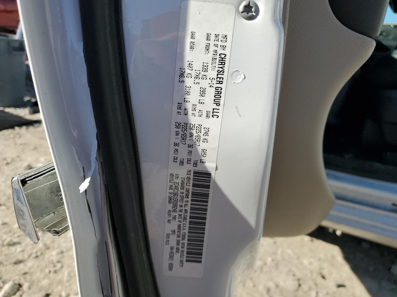 2014 Chrysler Town & Country Touring VIN: 2C4RC1BG1ER398248 Lot: 82351455