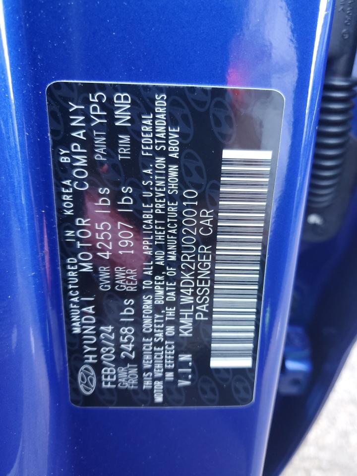 2024 Hyundai Elantra N VIN: KMHLW4DK2RU020010 Lot: 84810435