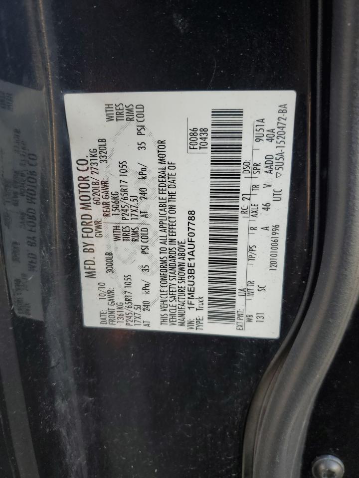 2010 Ford Explorer Sport Trac Xlt VIN: 1FMEU3BE1AUF07788 Lot: 87192925